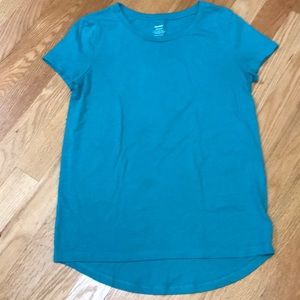 Old Navy Girls Teal Relaxed Tee